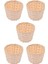 5 Adet Mini Dokuma Sepetler Parti Için Kulpsuz El Sanatları Dekor Çeşitli Durumlar Için Uygundur (7.5X6CM) (Yurt Dışından) 1