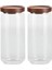 Kapaklı Saklama Kavanozları 1 Litre [2 x 1000 Ml] - Zarif Kapaklı Cam Saklama Kabı Seti (Yurt Dışından) 1