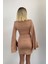 Kadın Drape Detay Mini Elbise 2