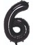Folyo Balon Rakam Helyum Balon 100 cm Siyah 1
