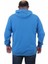 Büyük Beden Basic Mevsimlik Fermuarlı Kapüşonlu Sweat 22751 Saks 4