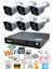 6 Kameralı 5mp Lensli 1080P 2mp Görüntü 6 Atom Gece Görüşlü FullHd Güvenlik Kamerası 5525A 320GB 2