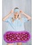 Pembecin Uyku Göz Bandı Maskesi Gözlük Maske Bant Eye Mask Koyu Pembe (1Adet) 2