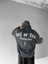 Oversize Hell Of Fire Baskılı Hoodie Antrasit 4