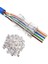 Yeni Nesil Delikli Cat6 Ez RJ45 Konnektör UTP Jack 100 Adet 1