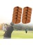 Golf Demir Kafa Kapakları Seti Başörtüsü Pu Deri Koruyucu Pratik, Taşınabilir Kahverengi Büyük (Yurt Dışından) 3