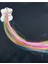 Renkli Unicorn Figürlü Maşalı Çocuk Yapay Saç 1