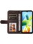 Xiaomi Için Redmi A1 4g/a2 4g Ağaç Desen Metal Düğmesi Cilt Touch Telefon Kılıfı Pu Deri Çizgiler Baskılı Manyetik Tokalı Cüzdan Stand Kapağı Strap-Brown (Yurt Dışından) 2