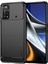 Xiaomi Poco X4 Pro 5g Yumuşak Cilt Esnek Tpu Anti-Slatch Anti-Slatch Telefon Kılıfı Karbon Fiber Doku Fırçalanmış Şok Geçirmez Şık Kasa-Siyah (Yurt Dışından) 1
