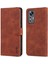 Xiaomi Için 12 Lite 5g Pu Deri Folio Flip Telefon Kapağı Anti-Drop Koruma Standı Cüzdan Case-Brown (Yurt Dışından) 1