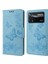 Xiaomi Poco X4 Pro 5g Pu Deri Kelebek Çiçeği Baskılı Stand Flip Cover Tpu Iç Kabuk Şok Geçirmez Koruyucu Cüzdan Telefon Kılıfı Strap-Blue (Yurt Dışından) 1