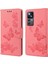 Xiaomi Için 12T 5g/redmi K50 Ultra 5g Kelebekler Çiçek Baskı Şok Geçirmez Cüzdan Kılıf Pu Deri Deri Stand Manyetik Kapanış Flip Folio Telefon Kapak Pink (Yurt Dışından) 1