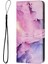 Xiaomi 12T 5G/12T Pro 5g/redmi K50 Ultra 5g Damla Geçirmez Pu Deri Telefon Stand Örneği Manyetik Toka Mermer Desen Baskı Cüzdan Kapağı Strap-Sergi ile (Yurt Dışından) 3