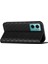 Xiaomi Için Redmi 10 5g/not 11E 5g/redmi 10 Prime+ 5g Çizgi Anti-Çizelge Litchi Doku Cüzdan Kılıfı Folio Flip Cover Rhombus Pat Desen Pu Deri Stand-Black (Yurt Dışından) 5