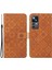 Xiaomi 12T 5G/12T Pro 5g/redmi K50 Ultra 5g Mıknatıs Toka Etnik Baskıda Baskı Cüzdan Eller Seçim Deri Kılıf Strap-Brown (Yurt Dışından) 1