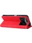 Xiaomi Için Poco X4 Pro 5g Ağaç Desen Metal Düğmesi Şok Geçirmez Deri Telefon Kılıfı Stand Cüzdan Kapağı Strap-Red ile (Yurt Dışından) 5