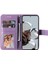 Xiaomi 12T 5g/redmi K50 Ultra 5G/12T Pro 5g Stand Cüzdan Pu Deri Kılıf Çiçeği Baskı Anti Kıvlatıcı Telefon Kapağı Strap-Purple ile (Yurt Dışından) 2