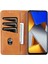 Xiaomi Poco M4 Pro 4g Pu Deri Folio Kapak Stand Gizli Manyetik Adsorpsiyon Tam Koruma Cüzdan Flip Case-Brown (Yurt Dışından) 2