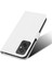 Xiaomi Redmi Için 11 Prime 4g Pu Deri Stand Manyetik Kapatma Cep Telefonu Kapak Elmas Dokusu Flip Cüzdan Telefon Kapağı Strap-White ile (Yurt Dışından) 5