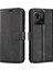 Dokulu Pu Deri Koruyucu Kapak Xiaomi Redmi 10A, Square Manyetik Toka Cüzdan Stand Telefon Kılıfı Black (Yurt Dışından) 1