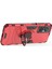 Xiaomi Redmi Için 11 Prime 4g Ring Tutucu Kickstand Telefon Kasası Sabit Pc Yumuşak Tpu Anti-Drop Koruyucu Kapak-Kırmızı (Yurt Dışından) 2