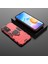 Xiaomi Redmi Için 11 Prime 4g Ring Tutucu Kickstand Telefon Kasası Sabit Pc Yumuşak Tpu Anti-Drop Koruyucu Kapak-Kırmızı (Yurt Dışından) 5