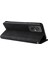 Xiaomi Redmi Için 11 Prime 4g Pu Deri Deri Flip Cüzdan Telefon Kılıfı Stand Özellik Ağaç Desen Metal Düğmesi Dekor Çizgileri Baskılı Strap-Black ile Cilt Touch Kapağı (Yurt Dışından) 4