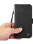 Xiaomi Redmi Için 11 Prime 4g Pu Deri Deri Flip Cüzdan Telefon Kılıfı Stand Özellik Ağaç Desen Metal Düğmesi Dekor Çizgileri Baskılı Strap-Black ile Cilt Touch Kapağı (Yurt Dışından) 5