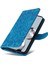 Xiaomi 12T 5g/redmi K50 Ultra 5G/12T Pro 5g Pu Deri Ayçiçeği Baskılı Stand Telefon Kılıfı Manyetik Kapak El Strap-Blue (Yurt Dışından) 5