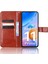 Pu Deri Cüzdan Xiaomi Redmi Için Manyetik Telefon Kılıfı 11 Prime 4g, Çılgın At Doku Standı Özellik Kabuk Kapağı Strap-Brown (Yurt Dışından) 4