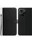 Xiaomi Için Redmi 10A Tam Koruma Telefon Kılıfı Cüzdan Pu Deri Cep Telefonu Kapak Strap-Black (Yurt Dışından) 1