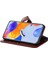 Xiaomi Için Redmi A1 4g/a2 4g Fermuar Cep Pu Deri Deri Stand Cüzdan Kılıfı Folio Flip Şok Geçirmez Telefon Kapağı Kullanışlı Kayış-Kahverengi (Yurt Dışından) 3