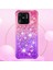 Xiaomi Redmi Için Yb Quicksand 10C Glitter Kasa Gradyan ve Akan Sıvı Yumuşak Tpu Yastık Telefon Kapak-Pembe/mor (Yurt Dışından) 3