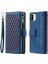 Xiaomi Redmi A1 4g Için Şok Geçirmez Telefon Kılıfı, Stil Manyetik Çanta Rhombus Baskılı Fermuar Cep Flip Deri Deri Cüzdan Stand Kapağı Bilek Kayış Mavisi (Yurt Dışından) 1