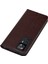 Xiaomi 12T 5G/12T Pro 5g/redmi K50 Ultra Telefon Kılıfı Çılgın At Dokusu Orijinal Inek Deri Stand Cüzdan Kapak-Dark Brown (Yurt Dışından) 5