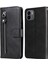 Xiaomi Redmi A1 4g/a2 4g Pu Deri Fermuar Cep Stand Telefon Kılıf Buzağı Dokusu Tam Koruma Cüzdan Iç Tpu Kapak Black (Yurt Dışından) 1
