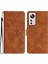 Xiaomi Için Telefon Kapağı 12 Lite 5g Baskılı Kelebek Telefon Kılıfı Deri Deri Cüzdan Flip Stand Telefon Kabuk-Brown (Yurt Dışından) 1