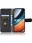 Xiaomi Için Poco F4 5g/redmi K40S 5g Stand Stand Pu Deri Kılıf Cilt Touch Hissed Folio Flip Flip Koruyucu Kapak Strap-Black (Yurt Dışından) 4