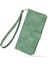 Xiaomi Için Poco F4 5g/redmi K40S 5g Stand Stant Cüzdan Pu Deri Kılıf Cilt Touch Hissed Folio Flip Flip Koruyucu Kapak Strap-Green (Yurt Dışından) 2