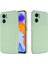 Xiaomi Redmi Için 11 Prime 5g Sıvı Silikon Yumuşak Astar Telefon Kılıfı Şok Geçirmez Telefon Kapağı Kayış Yeşili (Yurt Dışından) 3
