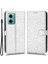 Xiaomi Için Redmi Note 11E 5g/redmi 10 5g/redmi 10 Prime+ 5g Baskılı Nokta Pu Pu Deri Deri Telefon Kılıf Cüzdan Stand Flip Cover-Silver (Yurt Dışından) 1