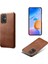 Xiaomi Redmi Için 11 Prime 4g Buzağı Dokulu Pu Deri Kaplamalı Pc Koruyucu Kapak Şok Geçirmez Telefon Geri Brown (Yurt Dışından) 2