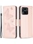 Bf Baskı Desen Kelebekleri Xiaomi Redmi Için Baskı Telefon Kılıfı 10C Şok Geçirmez Cüzdan Strap-Rose Gold ile Telefon Deri Kapağı (Yurt Dışından) 1