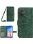 Xiaomi Redmi Için 11 Prime 4g HT04 Ayçiçeği Baskılı Flip Shell, Pu Deri Cüzdan Kılıfı Stand Stand Fonksiyon Cilt-Douch Koruyucu Telefon Kapağı Omuz Askısı-Dark Yeşil (Yurt Dışından) 1