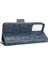 Xiaomi Redmi Için 11 Prime 4g Baskılı Üçgen Desen Pu Deri Stand Kılıfı Tam Koruma Telefon Cüzdan El Strap-Blue (Yurt Dışından) 5