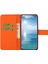 Xiaomi 12T 5G/12T Pro 5g/redmi K50 Ultra 5g Mıknatıs Toka Etnik Bastı Çiçek Cüzdan Hands Stand Deri Kılıf Strap-Orange (Yurt Dışından) 4