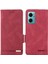 Xiaomi Için Redmi 10 5g/redmi 10 Prime+ 5g/redmi Not 11E 5g Donanım Dekoru Deri Telefon Kılıfı Çift Manyetik Toka Koruyucu Stand Flip Cüzdan Kapak Çizgisi (Yurt Dışından) 1