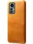 Xiaomi Için 12 Lite 5g Giyim Dayanıklı Buzağı Dokulu Pu Deri Kaplama Sabit Pc Anti-Drop Cep Telefon Kılıfı Kapak-Orange (Yurt Dışından) 1