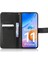 Xiaomi Redmi Için 11 Prime 4g Pu Deri Stand Manyetik Kapatma Cep Telefonu Kapağı Elmas Doku Çizgiye Başlı Doku Telefon Kapağı Strap-Black (Yurt Dışından) 3