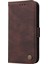 Xiaomi Için Poco X4 Pro 5g Ağaç Desen Metal Düğmesi Şok Geçirmez Deri Telefon Kılıfı Stand Cüzdan Kapağı Strap-Brown (Yurt Dışından) 2